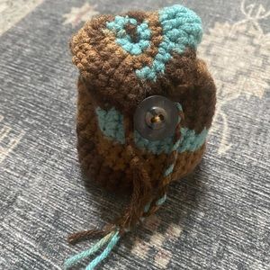 Small Crocheted Pouch- Brand New- great for Air Pods